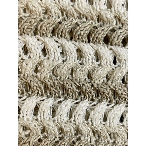 Liz Claiborne Petite white tan women’s cardigan size large - Picture 6 of 7